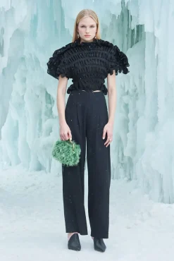 Cult Gaia Tops|Knits>ROSLYN KNIT TOP - Black