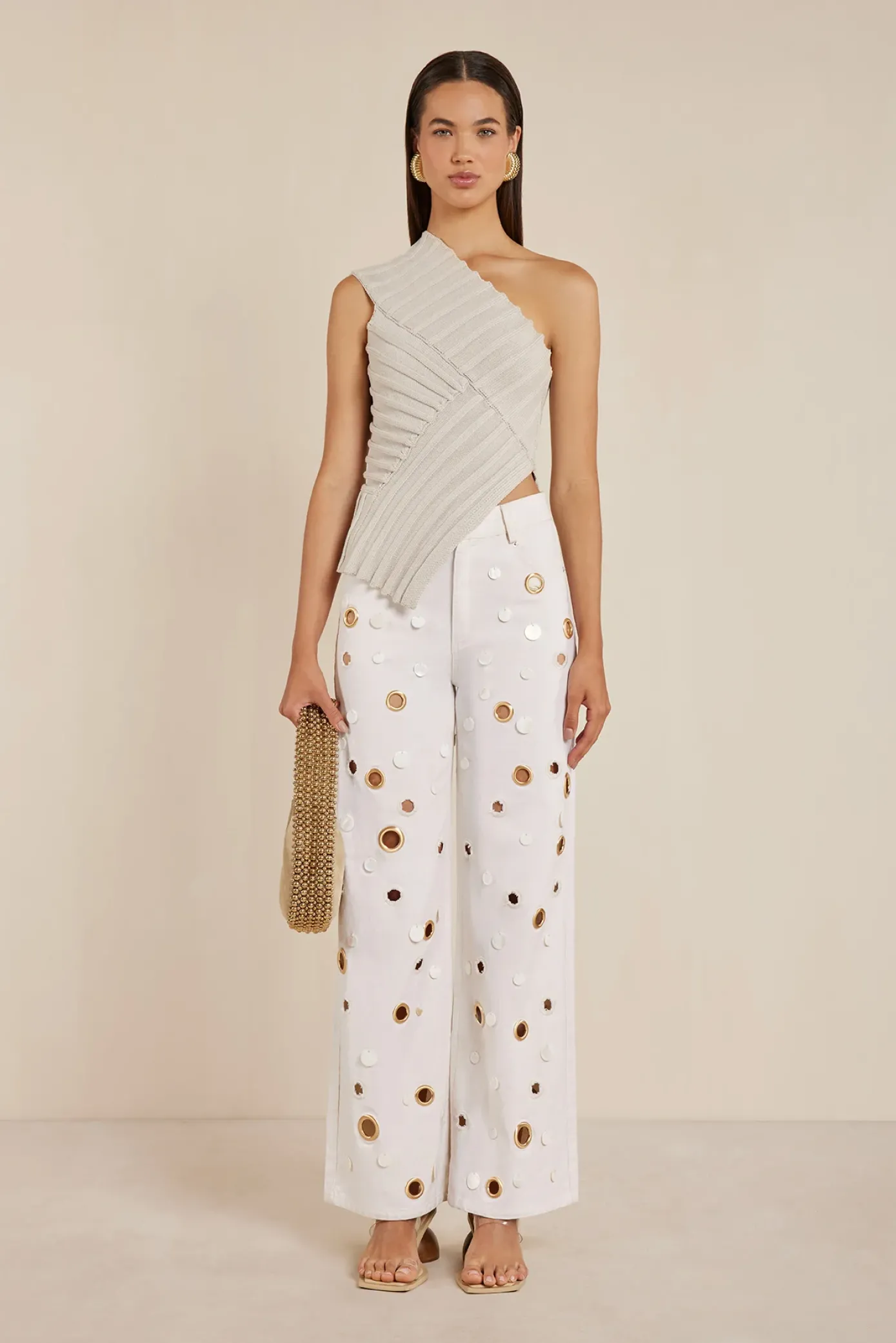 Cult Gaia Bottoms>SEDNA PANT - Off White