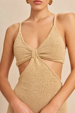 Cult Gaia Knits>SERITA DRESS - Sand