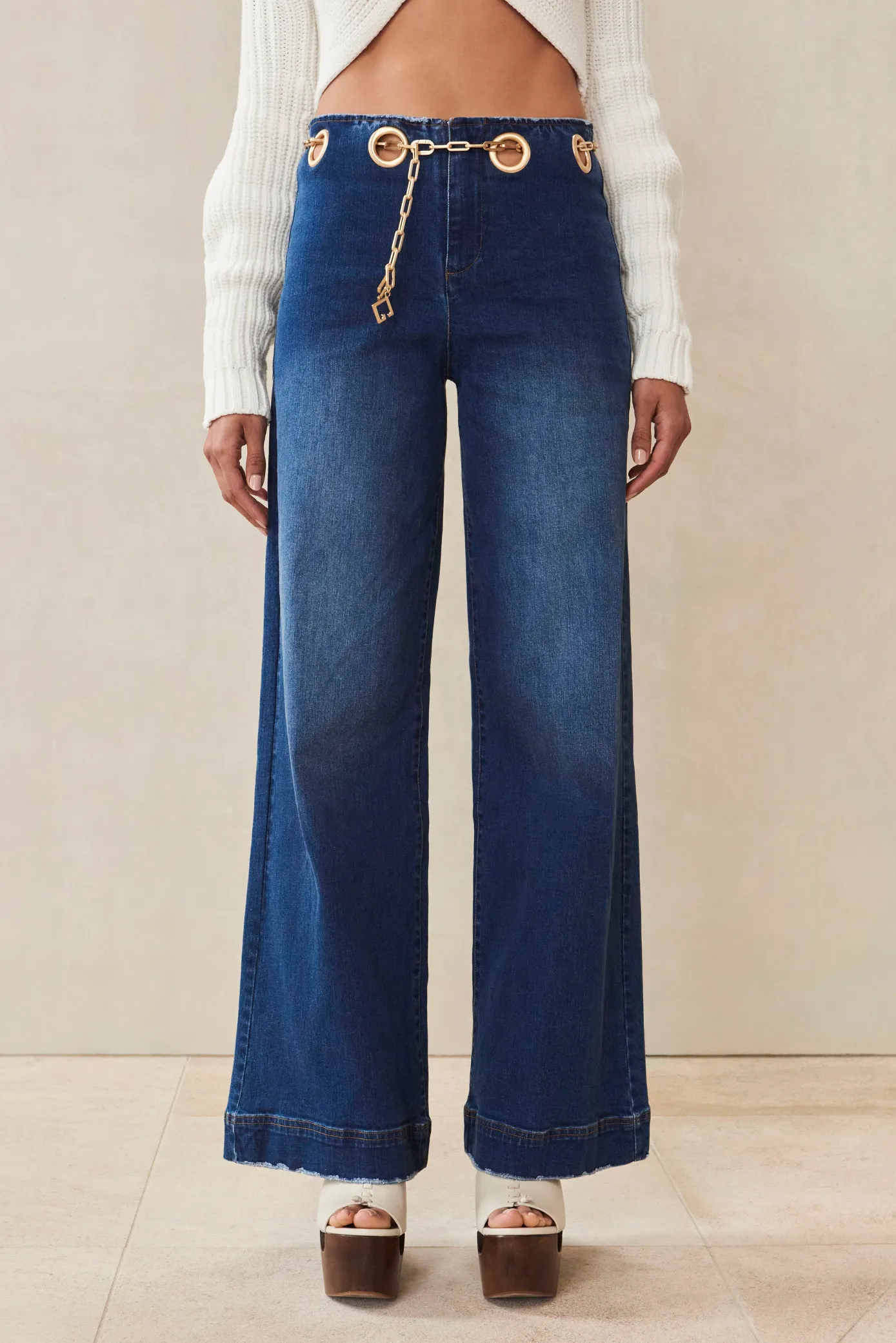 Cult Gaia Bottoms>SYDNEY PANT - Rinse Wash