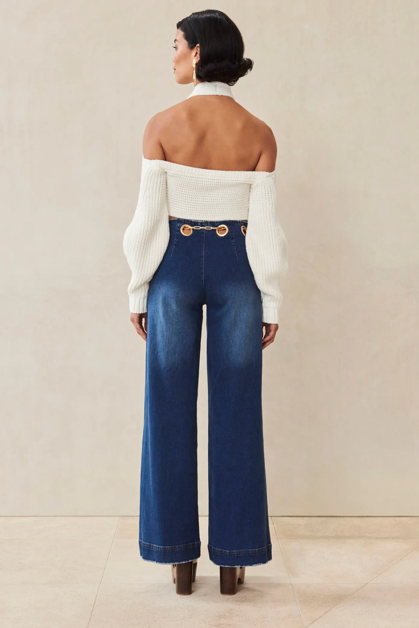 Cult Gaia Bottoms>SYDNEY PANT - Rinse Wash