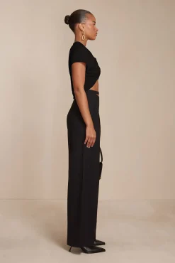 Cult Gaia Bottoms>TASHA PANT - Black