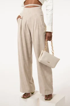Cult Gaia Bottoms>TASHA PANT - Ecru