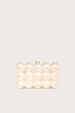 Cult Gaia Mini Bags|Clutches>THE BUBBLE CLUTCH - Ivory