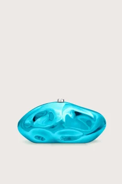 Cult Gaia Mini Bags|Clutches>THE CALDERA CLUTCH - Pool