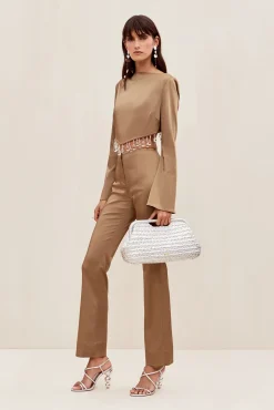 Cult Gaia Bottoms>VILLIE PANT - Affogato