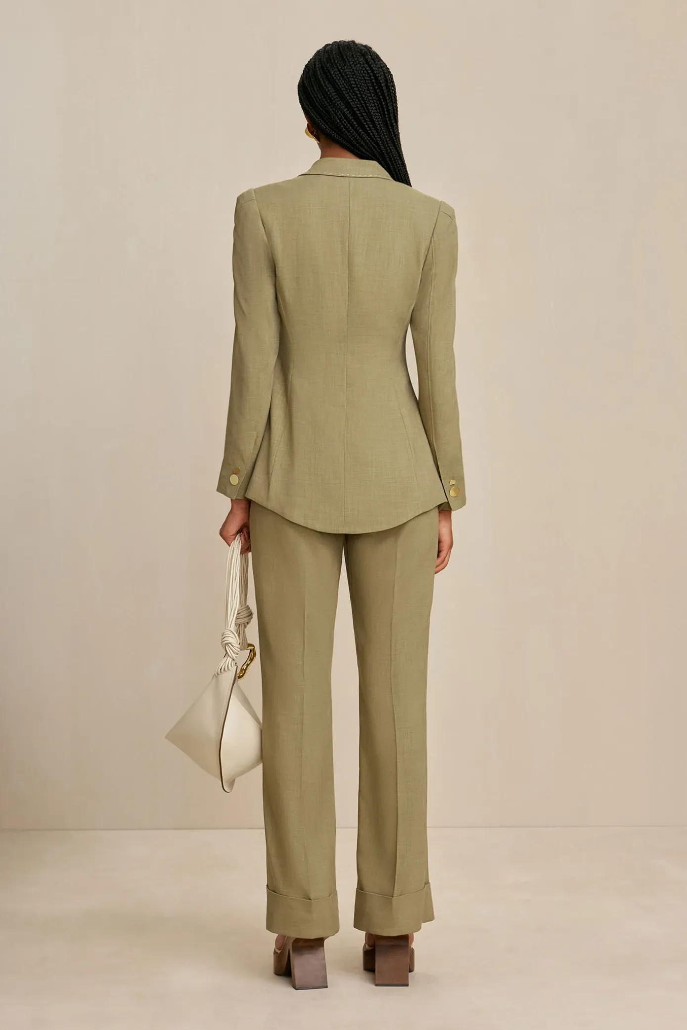 Cult Gaia Outerwear>WANYE BLAZER - Tea