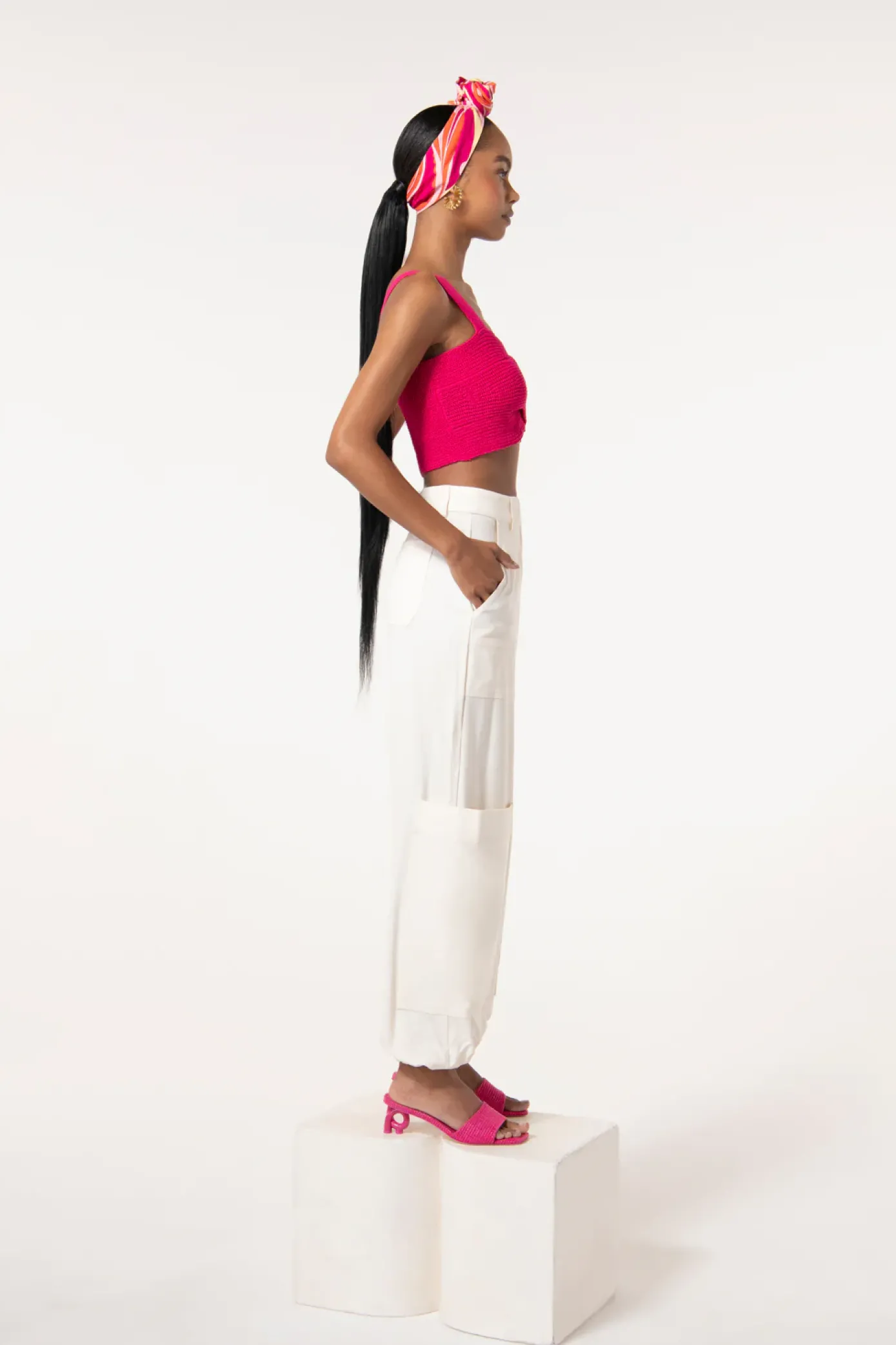 Cult Gaia Bottoms>WYNN PANT - Off White