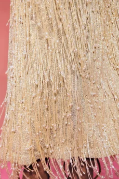 Cult Gaia Knits|Gowns>ZION KNIT GOWN - Light Gold